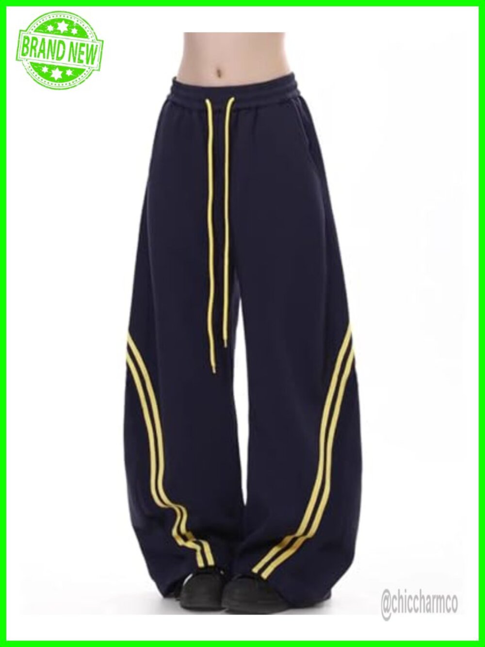 Wide Leg Sweatpants Baggy Joggers with Pockets - Picture 4 of 6